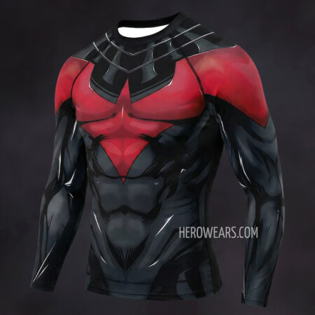 Nightwing Teen Titans Compression Shirt Rash Guard