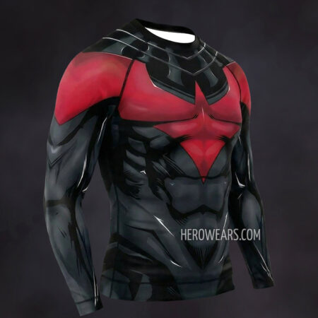Nightwing Teen Titans Compression Shirt Rash Guard