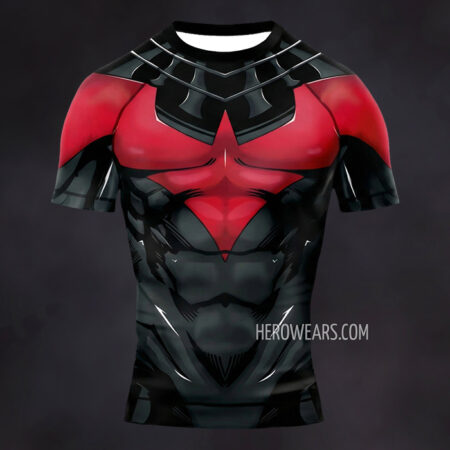 Nightwing Teen Titans Compression Shirt Rash Guard