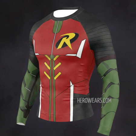 Robin Gotham Knights Compression Shirt Rash Guard