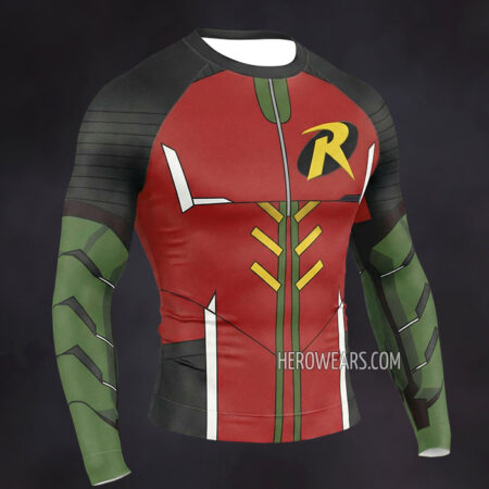 Robin Gotham Knights Compression Shirt Rash Guard