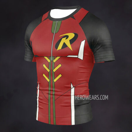Robin Gotham Knights Compression Shirt Rash Guard