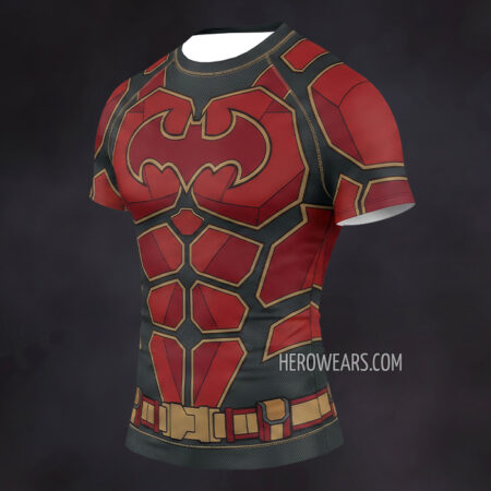 Batman Crimson Compression Shirt Rash Guard
