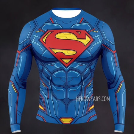 Superman Compression Shirt Rash Guard