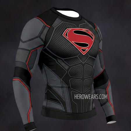 Superman Compression Shirt Rash Guard