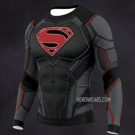 Superman Compression Shirt Rash Guard