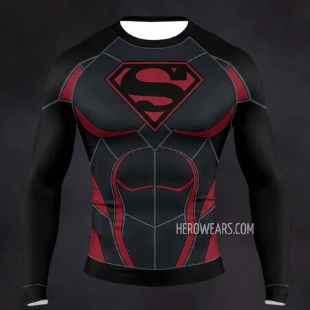 Superman Compression Shirt Rash Guard