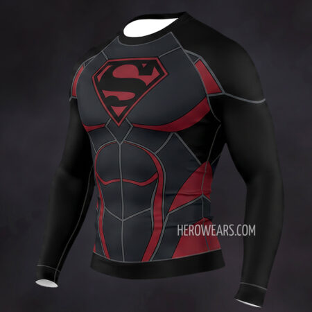 Superman Compression Shirt Rash Guard