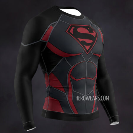 Superman Compression Shirt Rash Guard