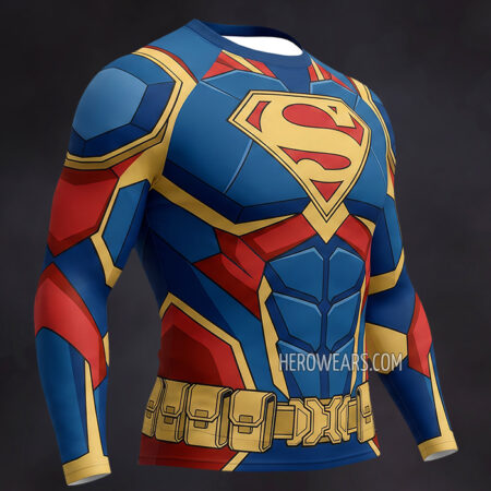 Superman Compression Shirt Rash Guard