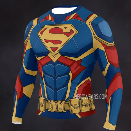 Superman Compression Shirt Rash Guard