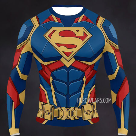 Superman Compression Shirt Rash Guard