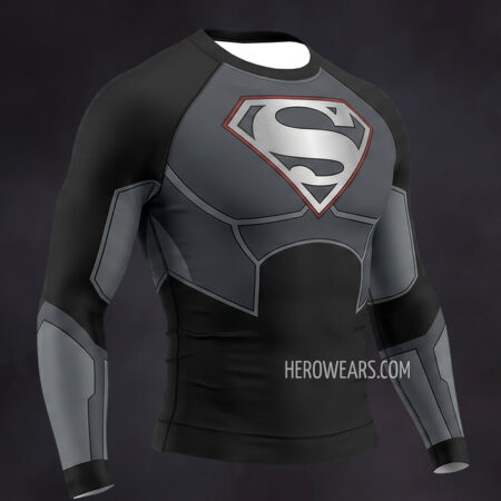Superman Compression Shirt Rash Guard